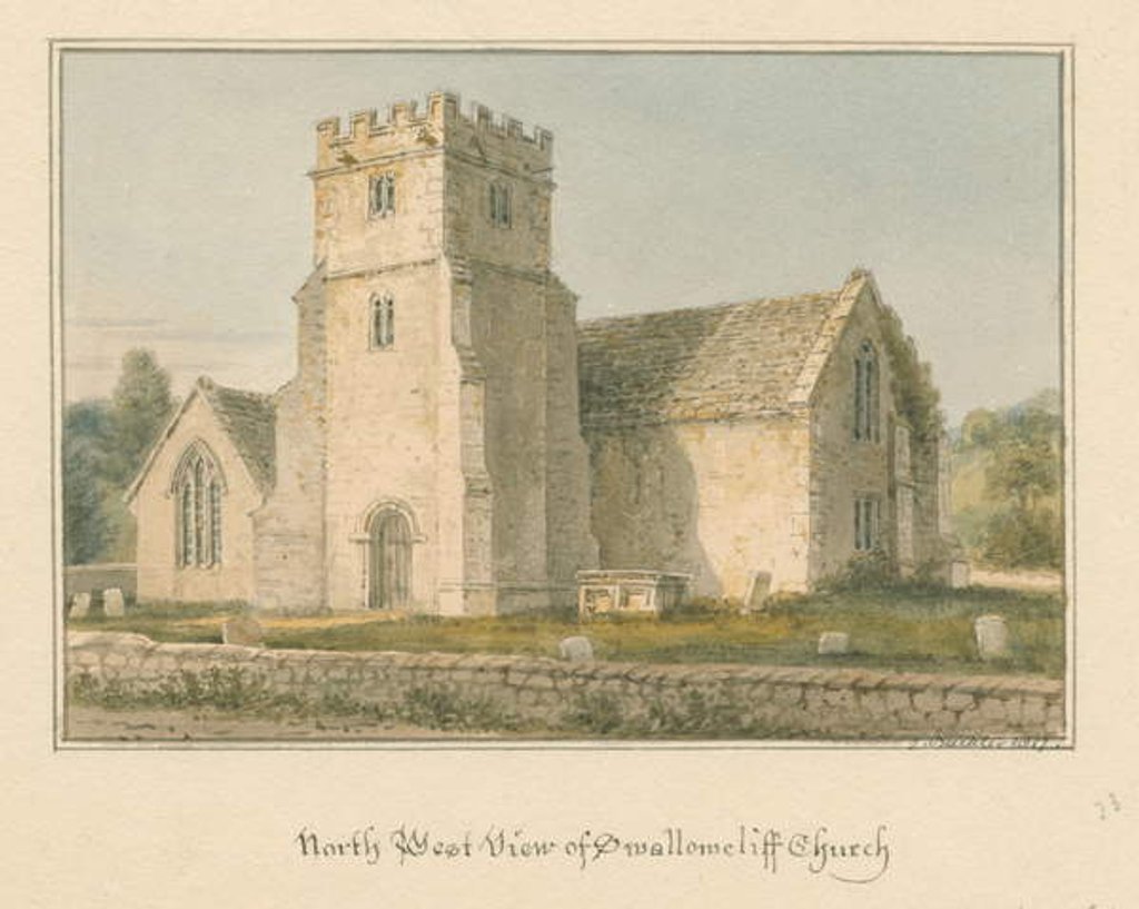 Detail of Wiltshire - Swallowcliffe Church, 1817 by John Buckler
