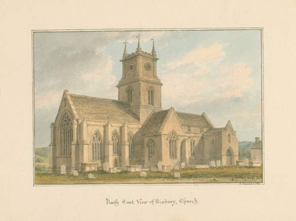 Detail of Wiltshire - Tisbury Church, 1804 by John Buckler