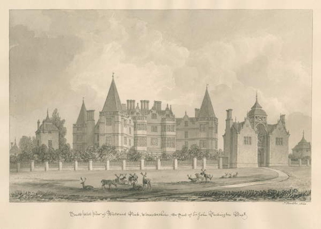 Detail of Worcestershire - Westwood Park by John Buckler