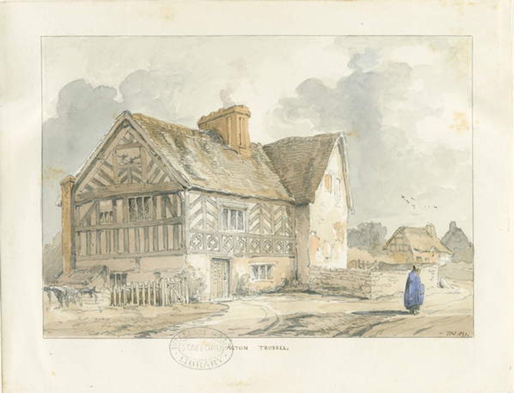 Detail of Acton Trussell Old House by Thomas Peploe Wood