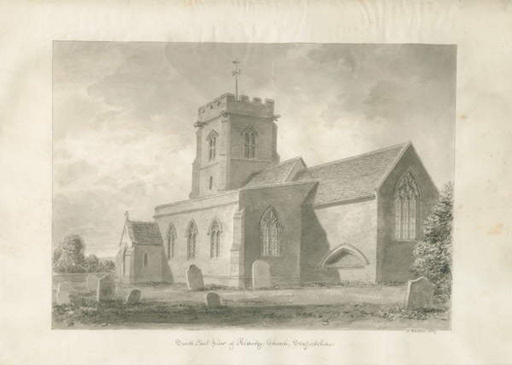 Detail of Aldridge Church by John Buckler