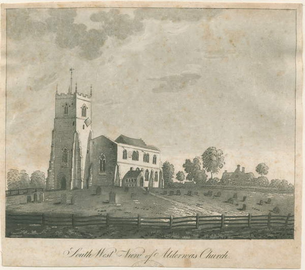 Detail of Alrewas Church by Francis Jukes