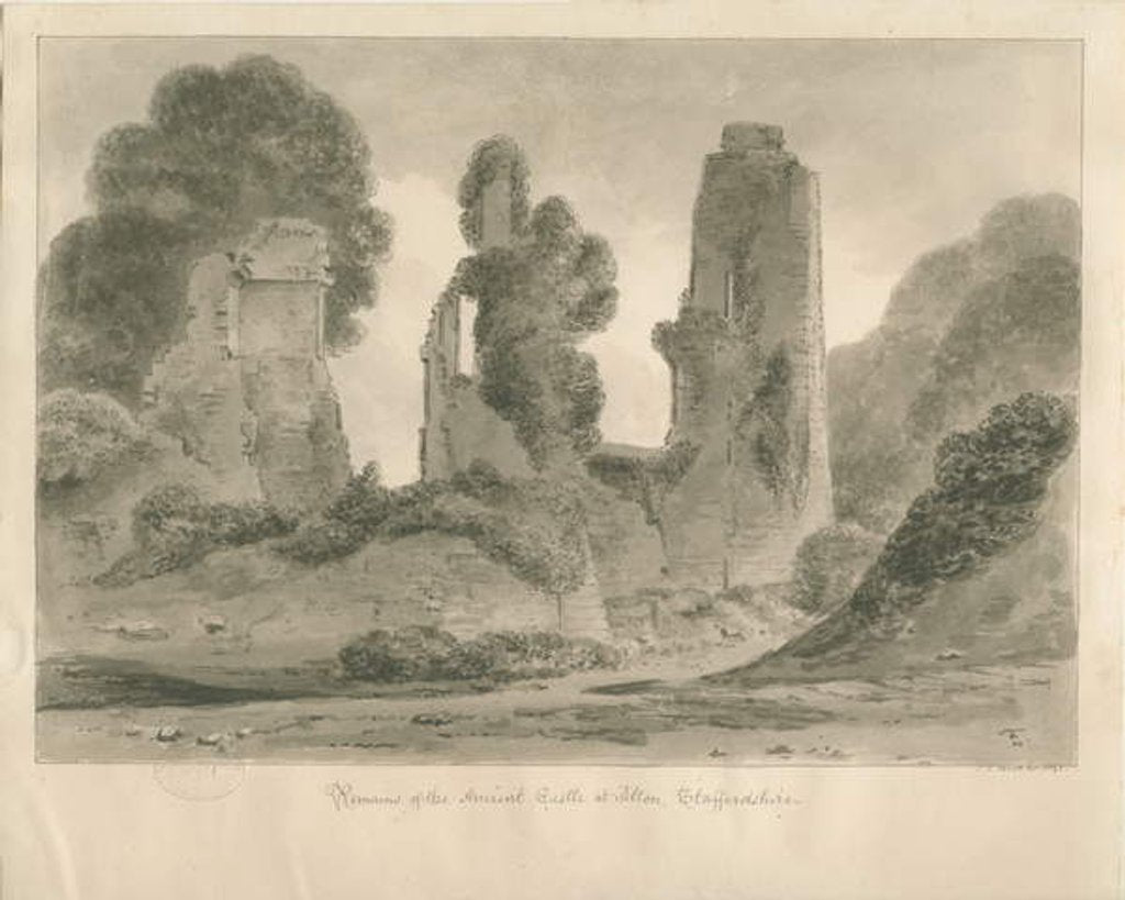 Detail of Alton Castle by John Chessell Buckler