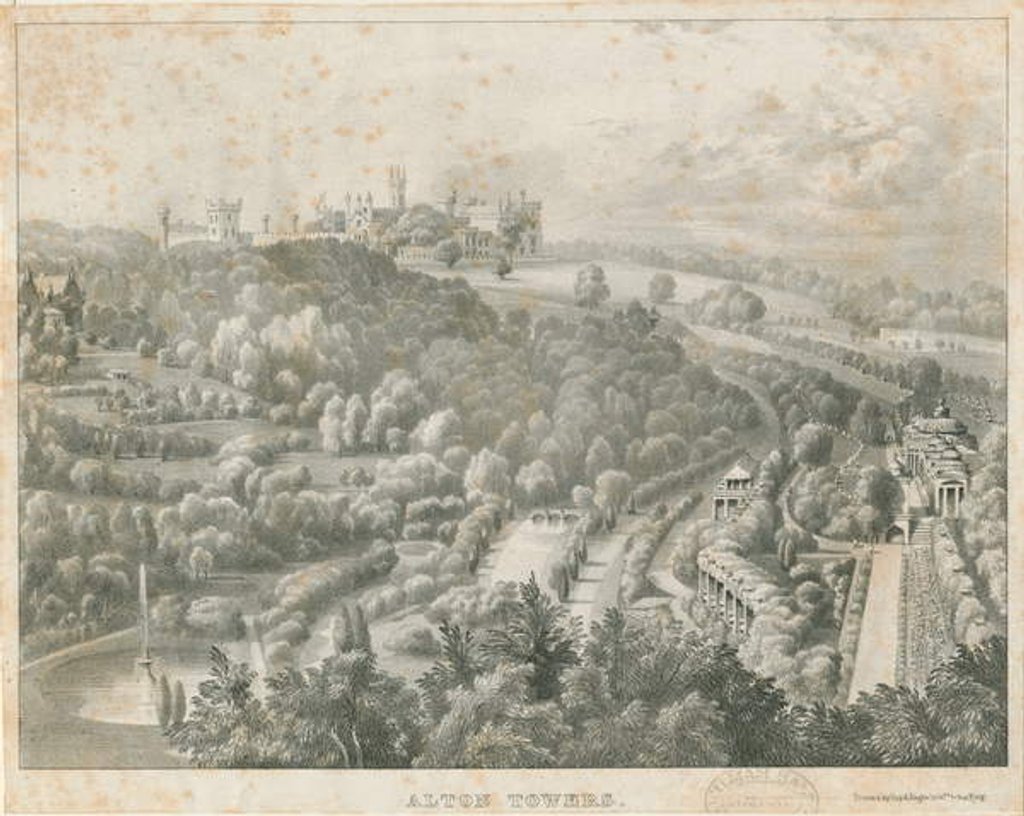 Detail of Alton 'Abbey': lithograph, nd [1806-1885] by Louis Haghe