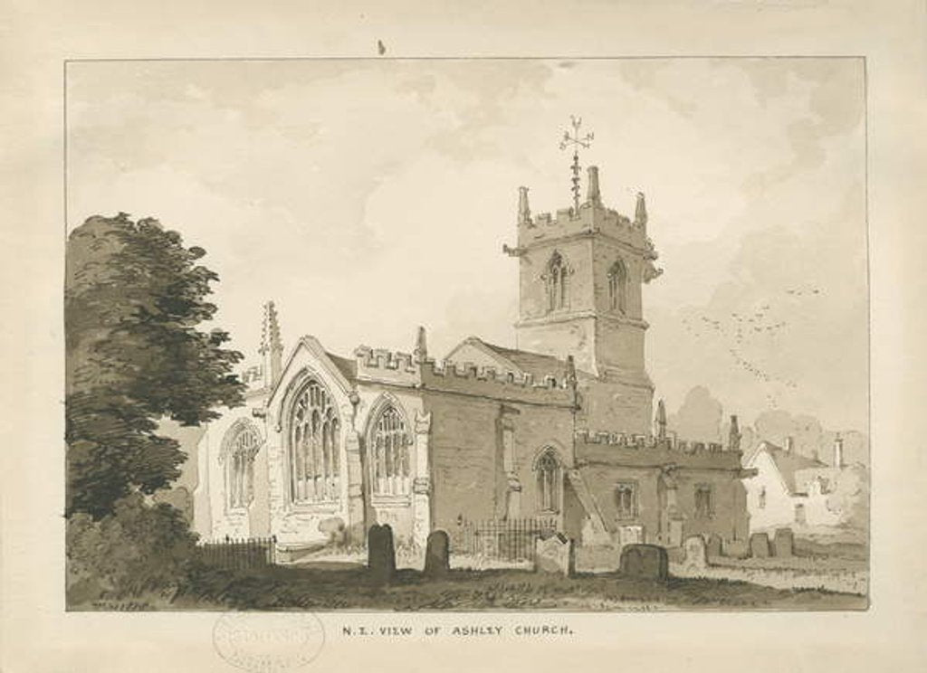 Detail of Ashley Church by Thomas Peploe Wood