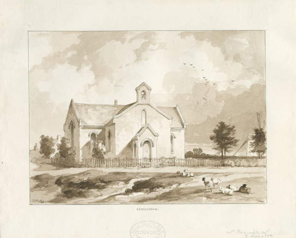 Detail of Gentleshaw Church by Thomas Peploe Wood