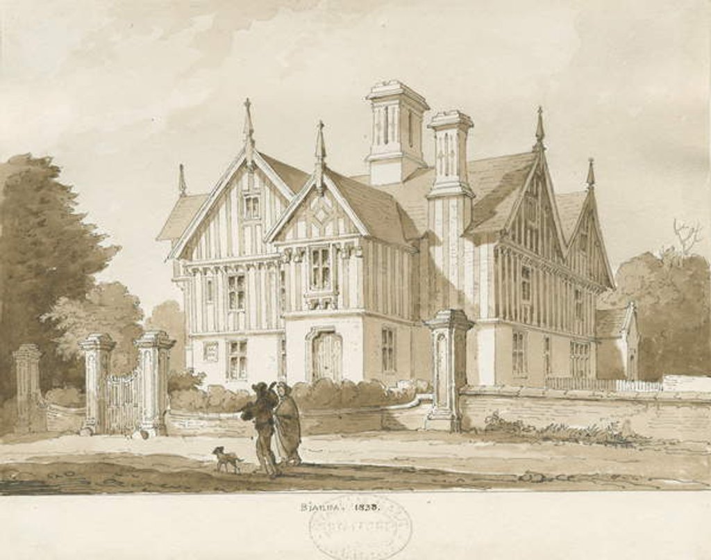 Detail of Eccleshall - Biana Hall by Thomas Peploe Wood