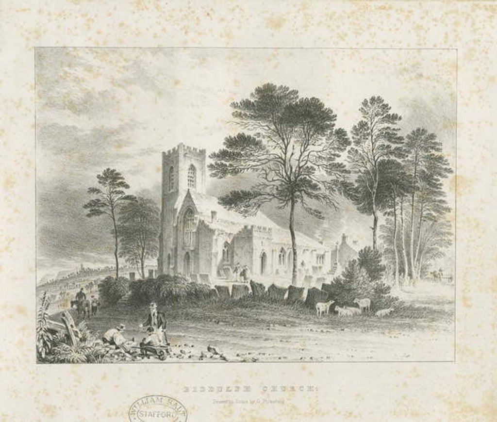 Detail of Biddulph Church by School English