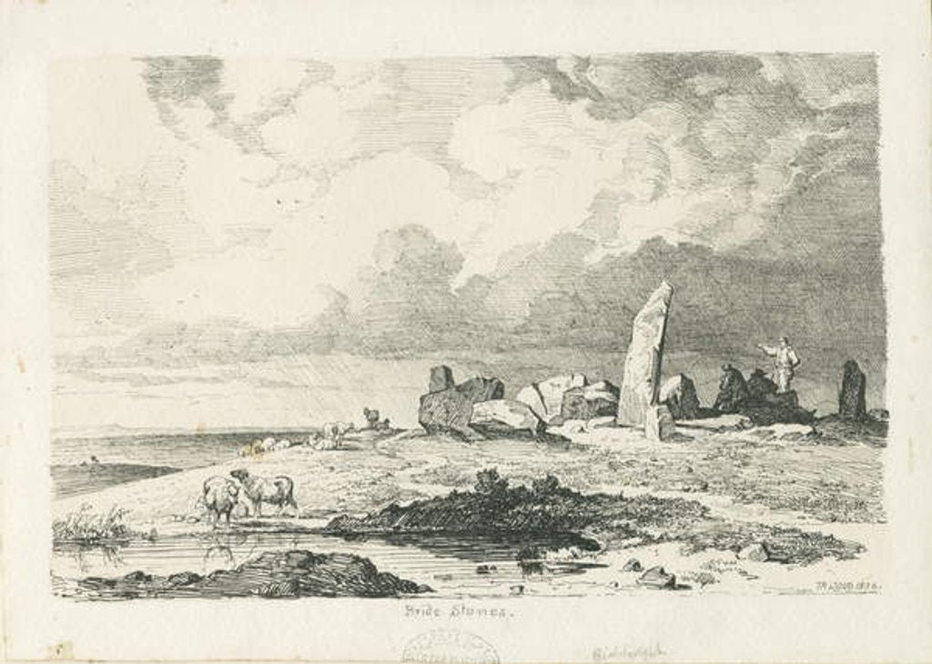 Detail of Biddulph Moor - 'The Bridestones' by Thomas Peploe Wood