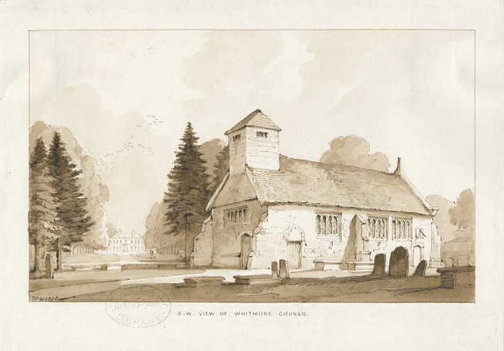 Detail of Whitmore Church by Thomas Peploe Wood