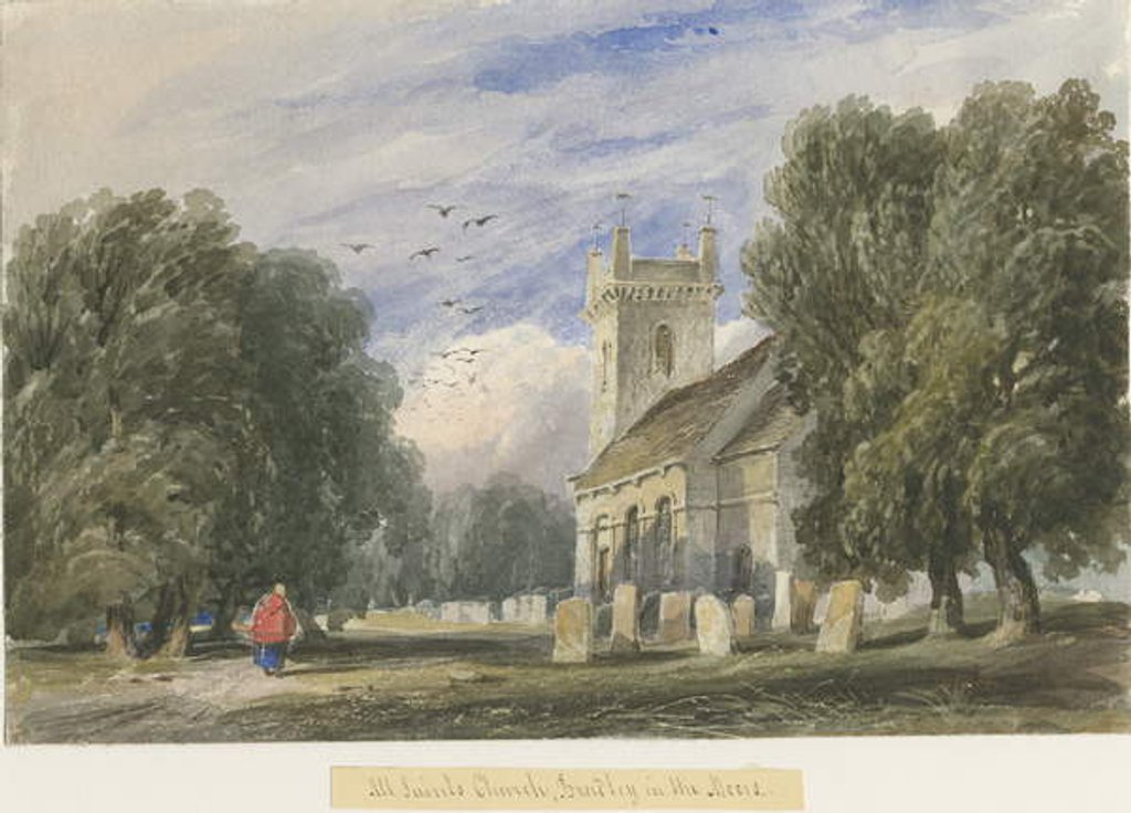 Detail of Bradley-in-the-Moors Church by Lewis John Wood