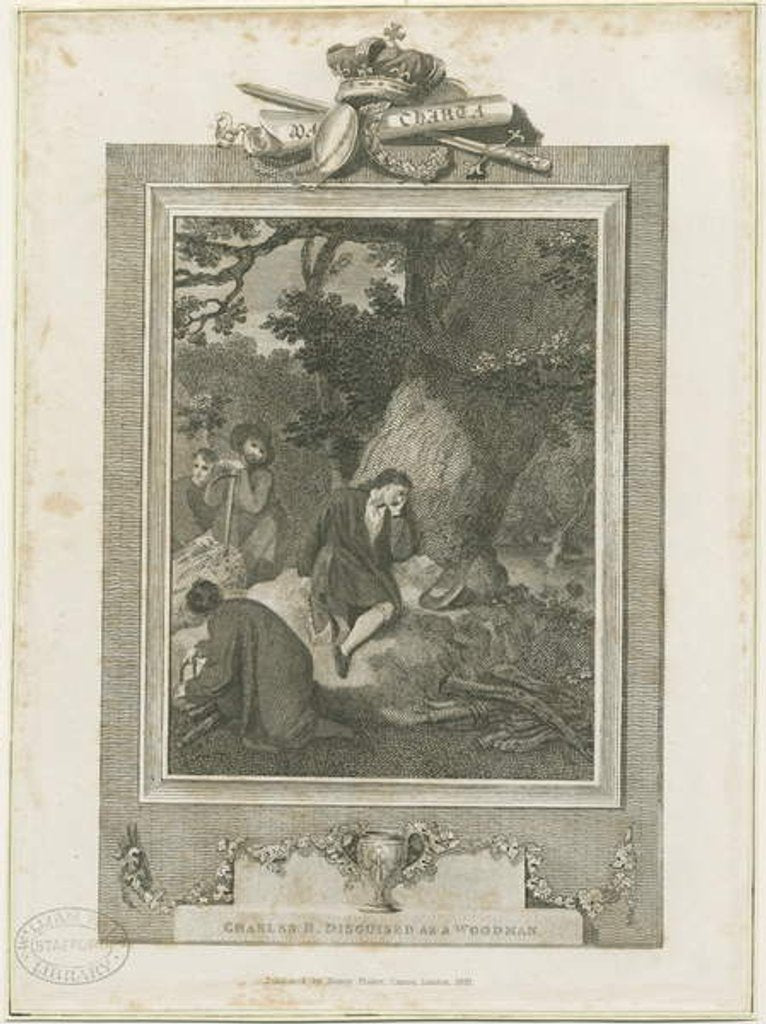 Detail of Boscobel - The Royal Oak by English School