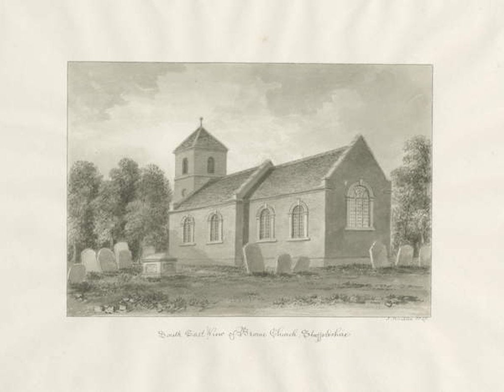 Detail of Broom Church by John Buckler