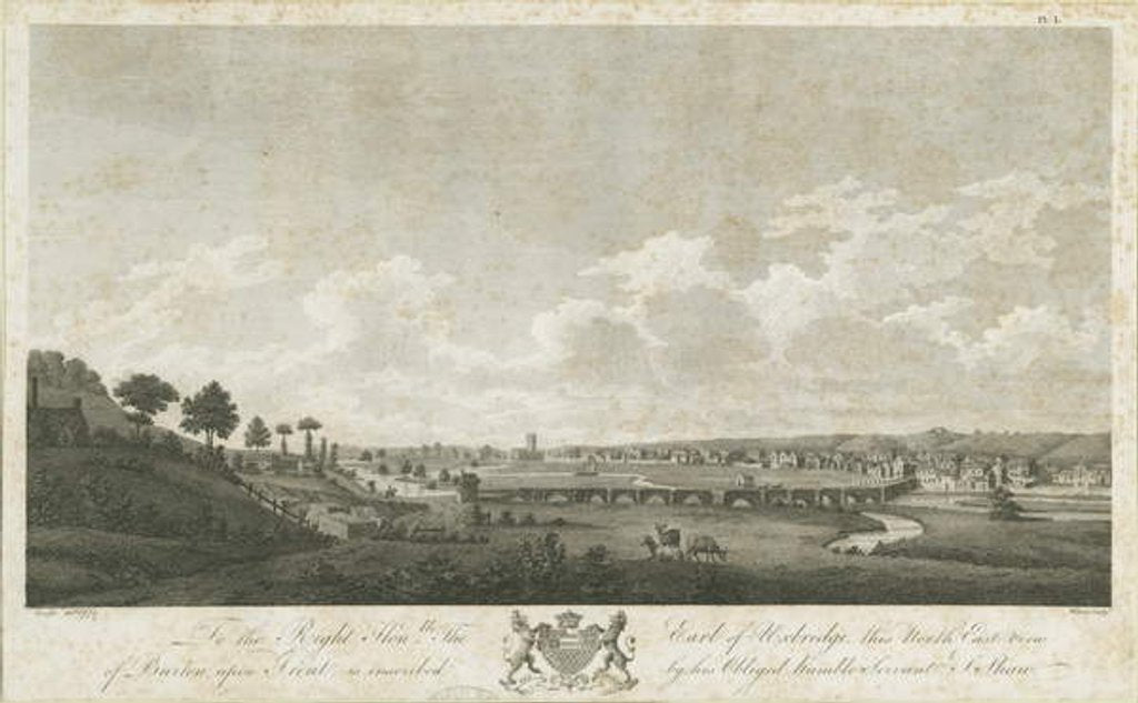 Detail of Burton-upon-Trent Bridge and Town by Stebbing Shaw