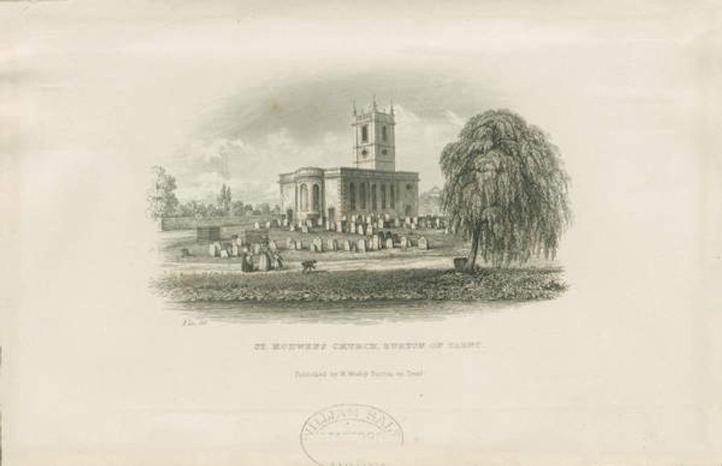 Detail of Burton-upon-Trent - St. Modwen's Church by School English