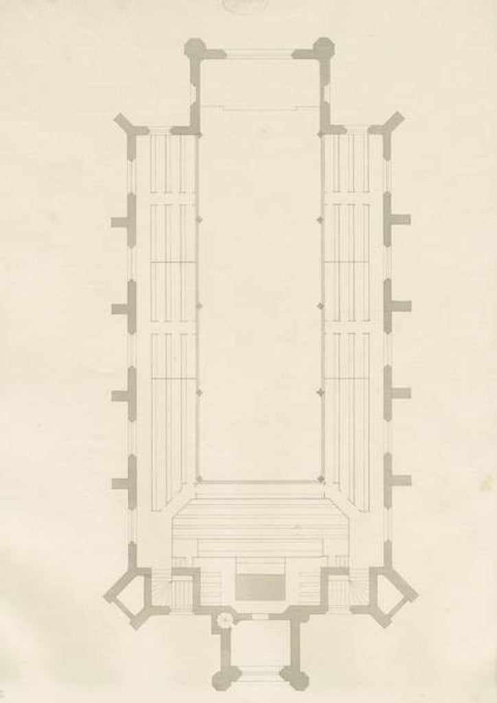 Detail of Burton-upon-Trent - Holy Trinity Church by School English