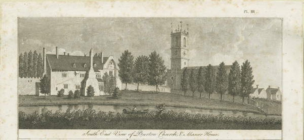 Detail of Burton-upon-Trent Abbey: engraving, nd [c 1795] by Stebbing Shaw
