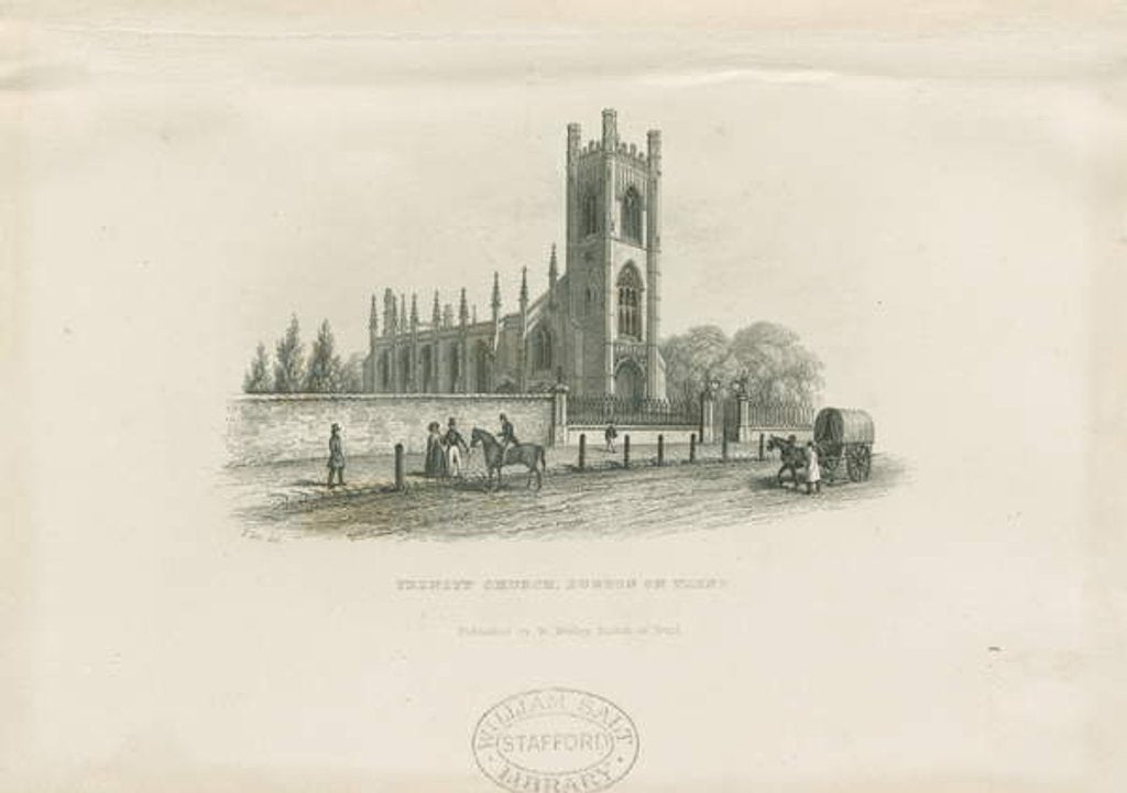 Detail of Burton-upon-Trent - Holy Trinity Church by School English