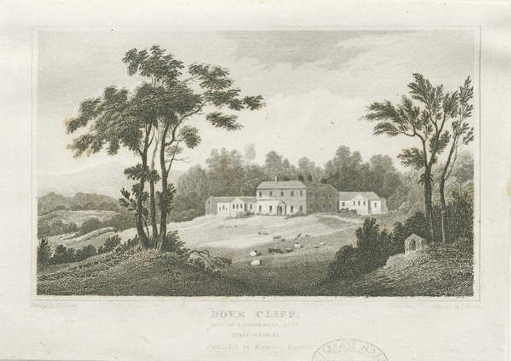 Detail of Burton-upon-Trent - Dove Cliff: engraving, nd [c 1830] by Frederick Calvert