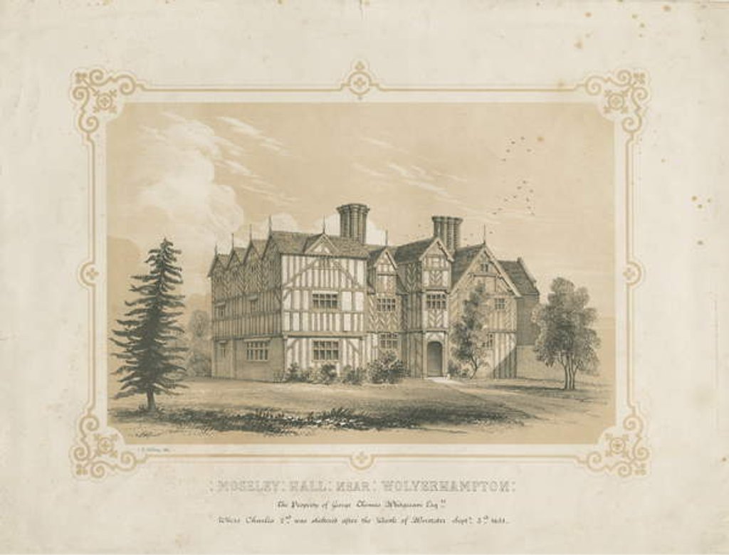 Detail of Bushbury - Moseley Old Hall by James Kellaway Colling