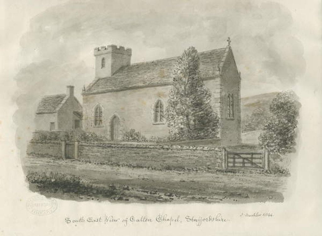 Detail of Calton Chapel - Now 'St. Mary's Church' by John Buckler