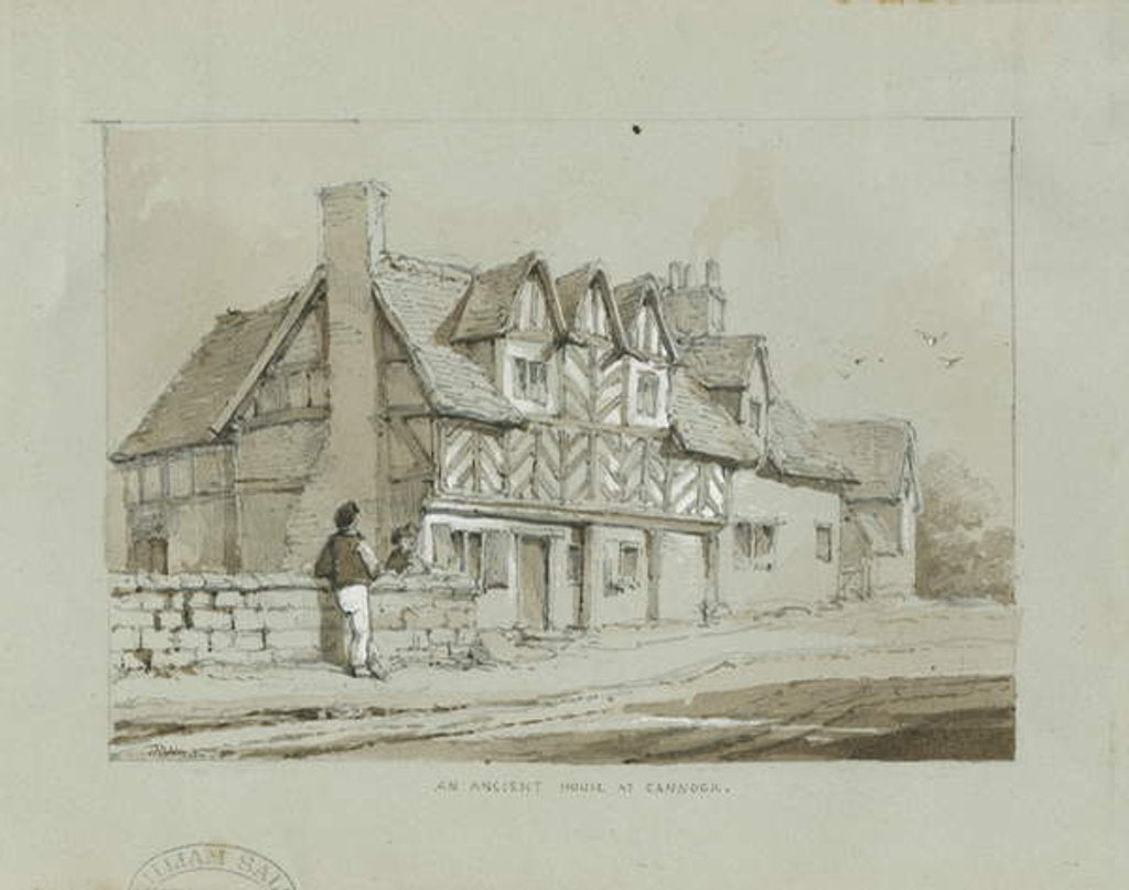 Detail of Cannock Town - 'Ancient House' by Thomas Peploe Wood