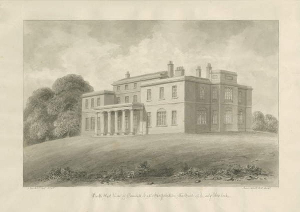 Detail of Canwell Hall by John Buckler