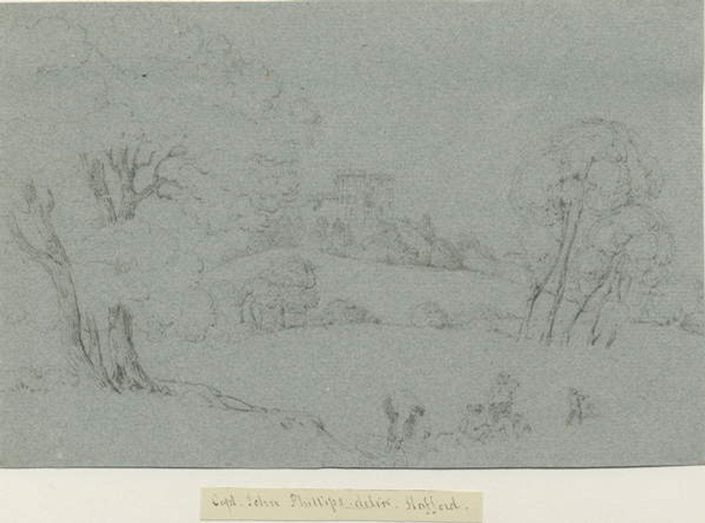 Detail of Castle Church - Stafford Castle: pencil drawing, nd [19th cent] by School English