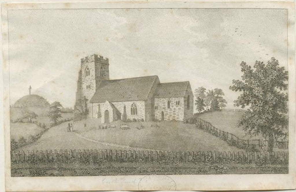 Detail of Castle Church - Church: engraving, nd [?18th cent] by School English