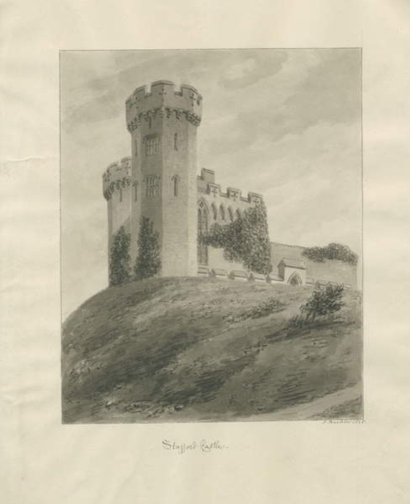 Detail of Castle Church - Stafford Castle by John Buckler