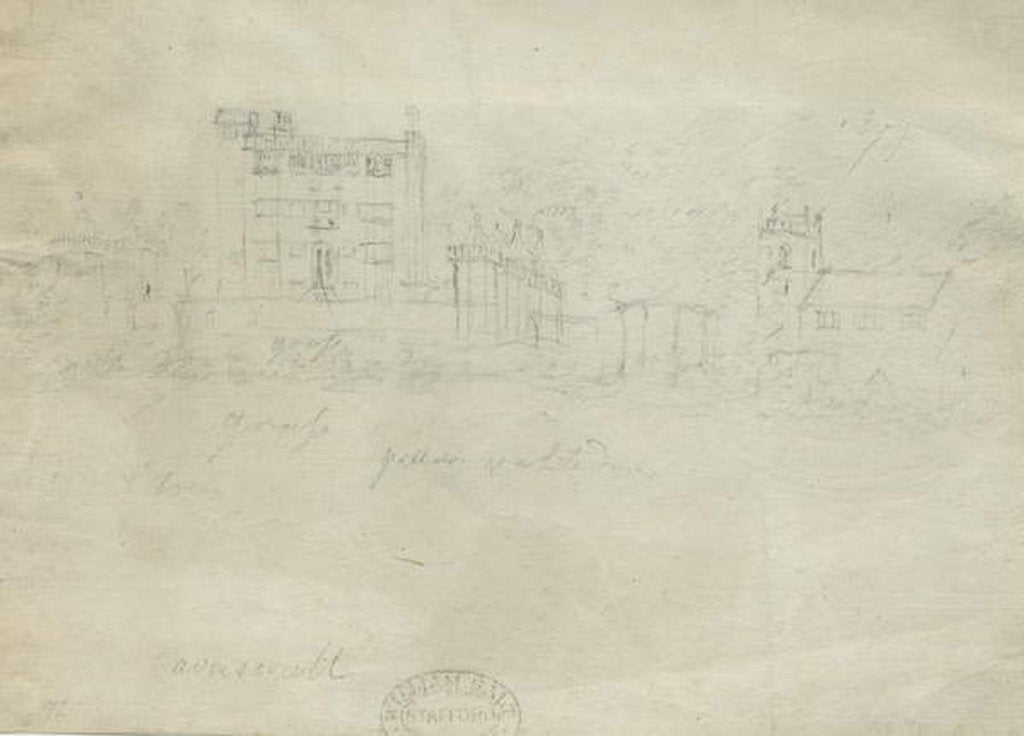 Detail of Caverswall Castle by Stebbing Shaw