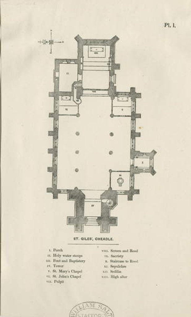 Detail of Cheadle - St. Giles Church by School English