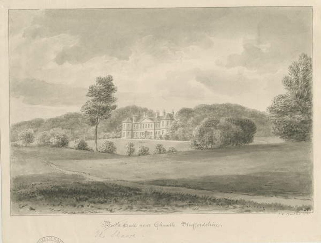 Detail of Cheadle - Booth Hall by John Chessell Buckler