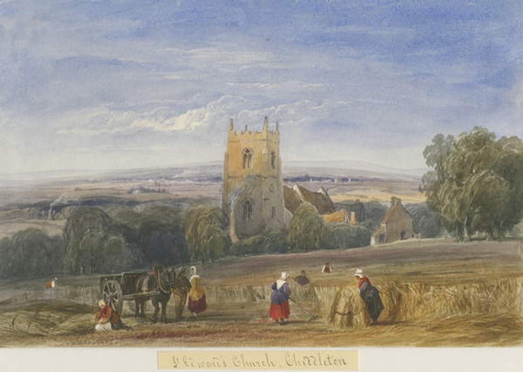 Detail of Cheddleton Church by Lewis John Wood