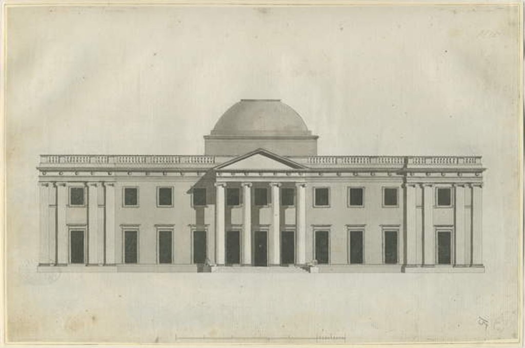 Detail of Chillington Hall: pen and wash drawing, nd [1780s] by John Soane