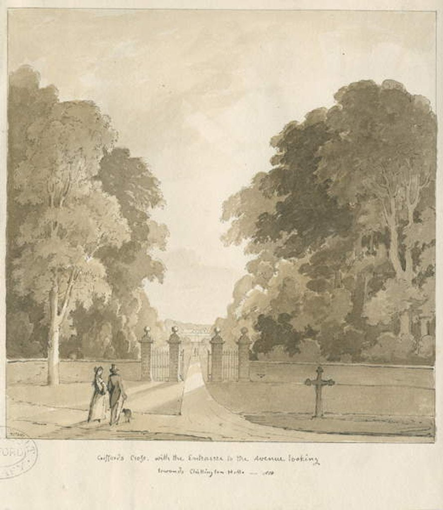 Detail of Chillington Hall - 'Giffard's Cross' by Thomas Peploe Wood