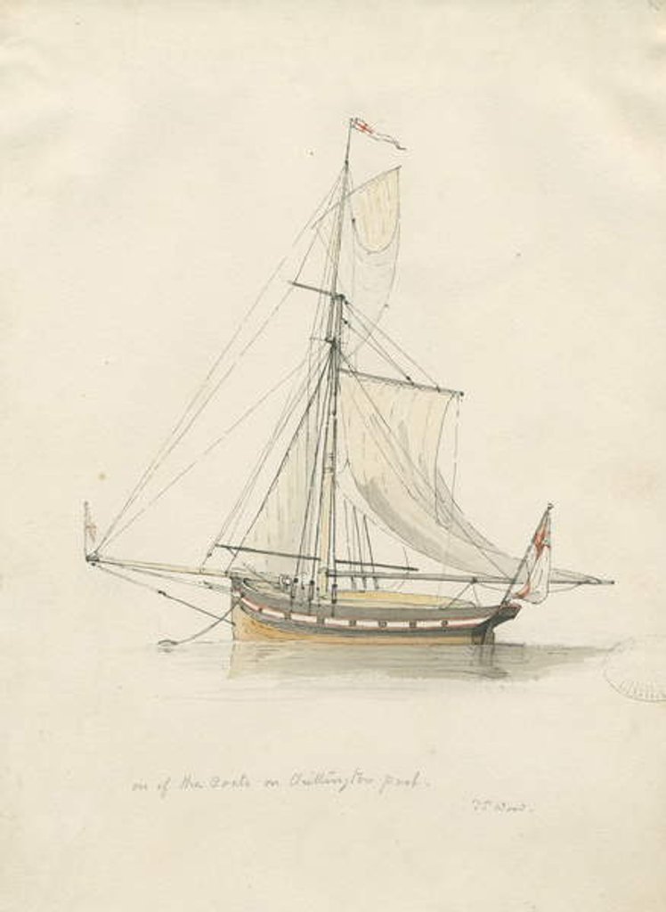 Detail of Chillington Park - Pool: pen and water colour drawing by Thomas Peploe Wood