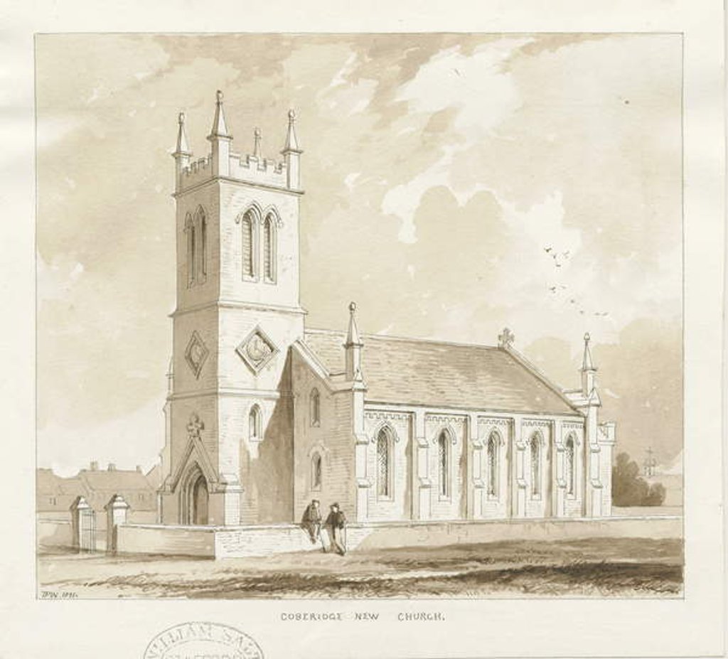 Detail of Cobridge Church by Thomas Peploe Wood