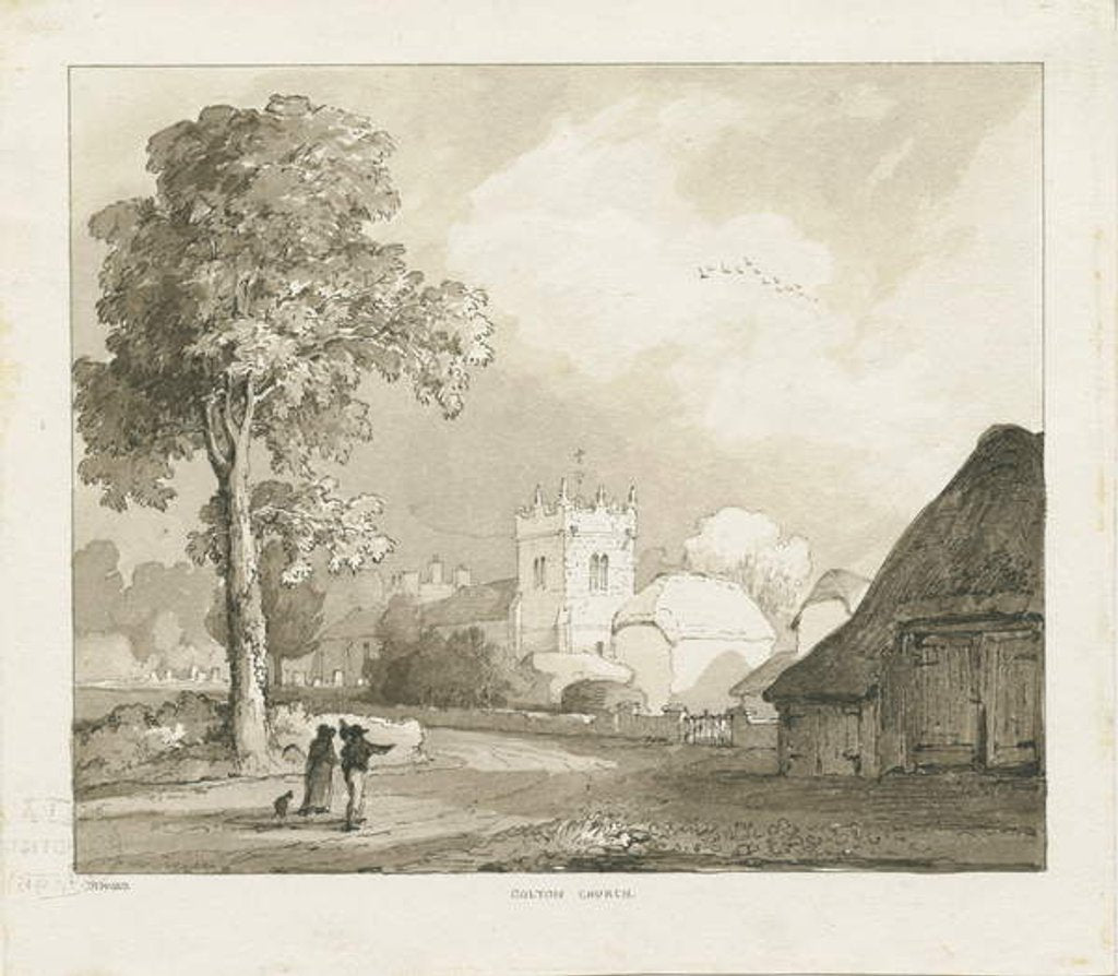 Detail of Colton Church by Thomas Peploe Wood