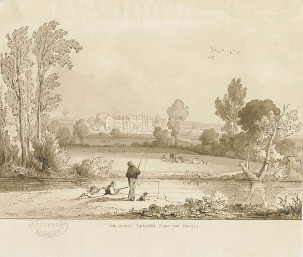 Detail of Colwich - The Mount Nunnery by Thomas Peploe Wood