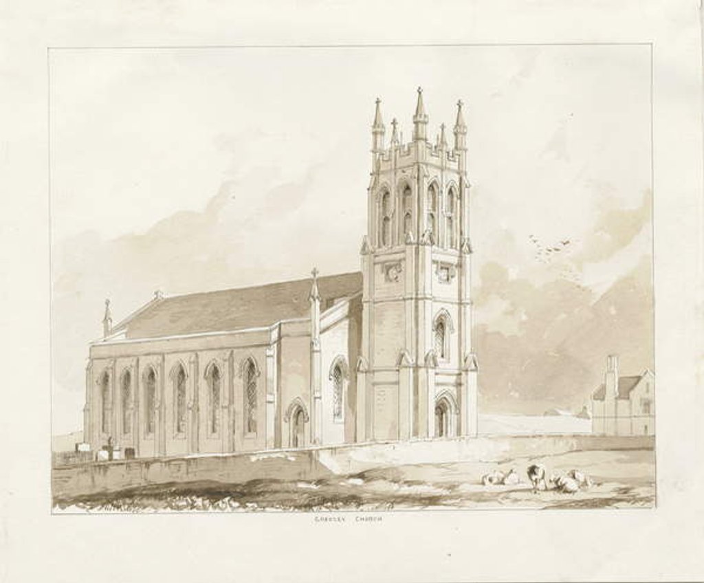 Detail of Coseley Church by Thomas Peploe Wood