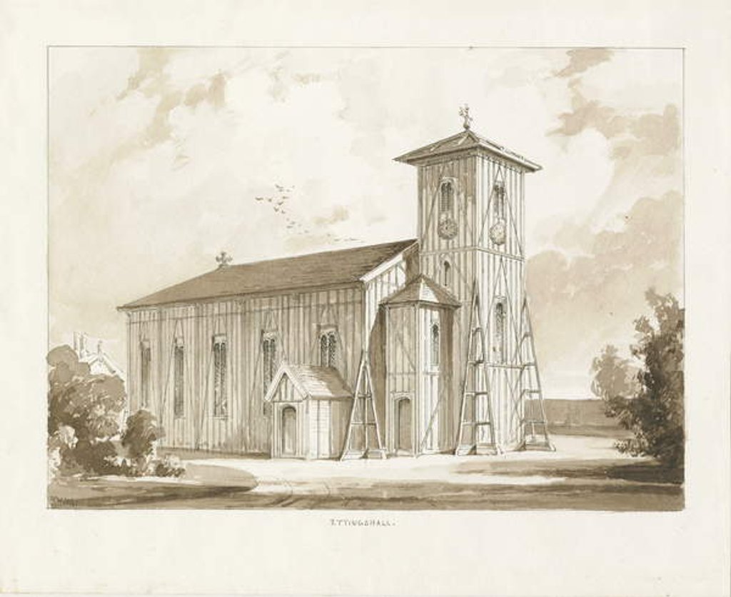 Detail of Ettingshall Church by Thomas Peploe Wood