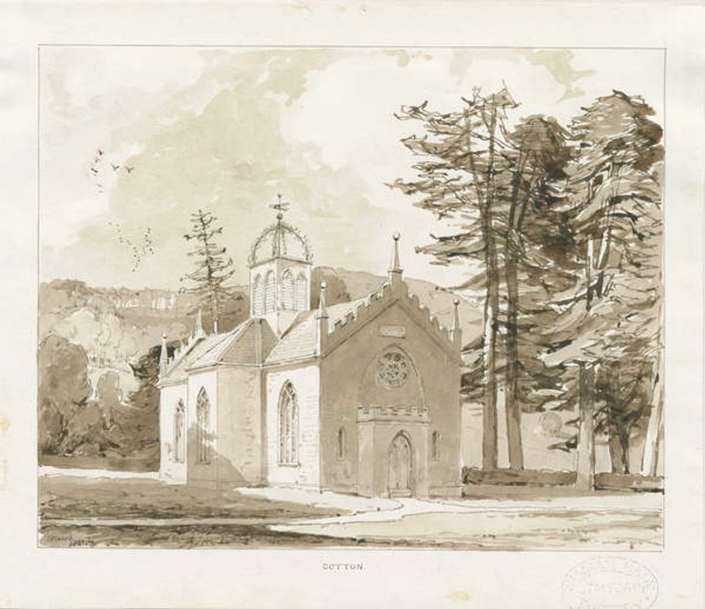 Detail of Cotton - Chapel of St. John Baptist by Thomas Peploe Wood