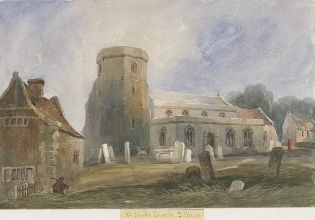 Detail of Dilhorne Church by Lewis John Wood