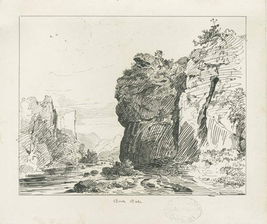 Detail of Dovedale - landscape by Thomas Peploe Wood