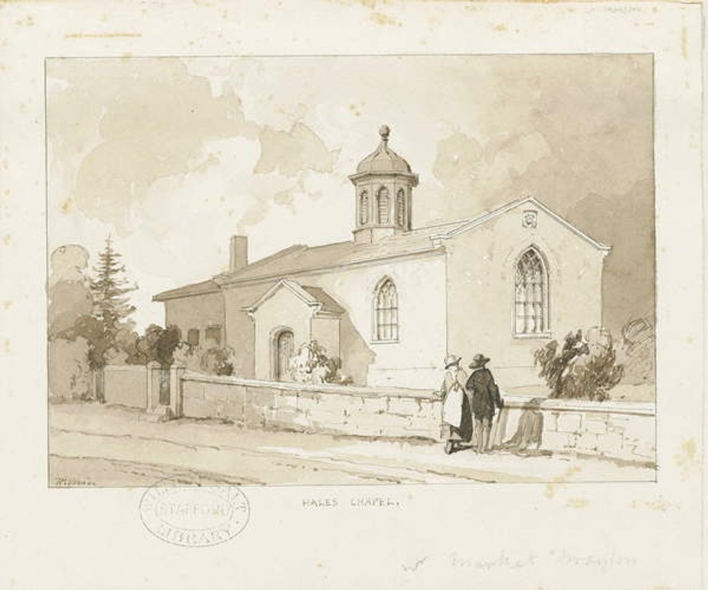 Detail of Drayton-in-Hales - Hales Chapel by Thomas Peploe Wood