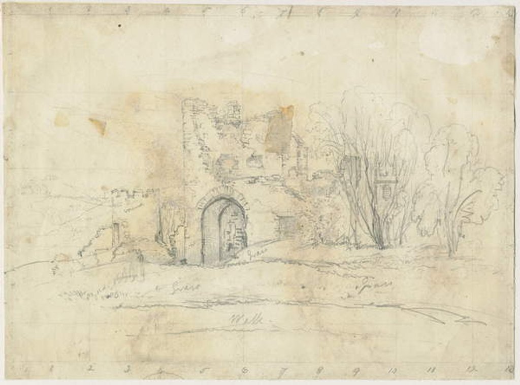 Detail of Dudley Castle - 'The Warden's Tower' by School English