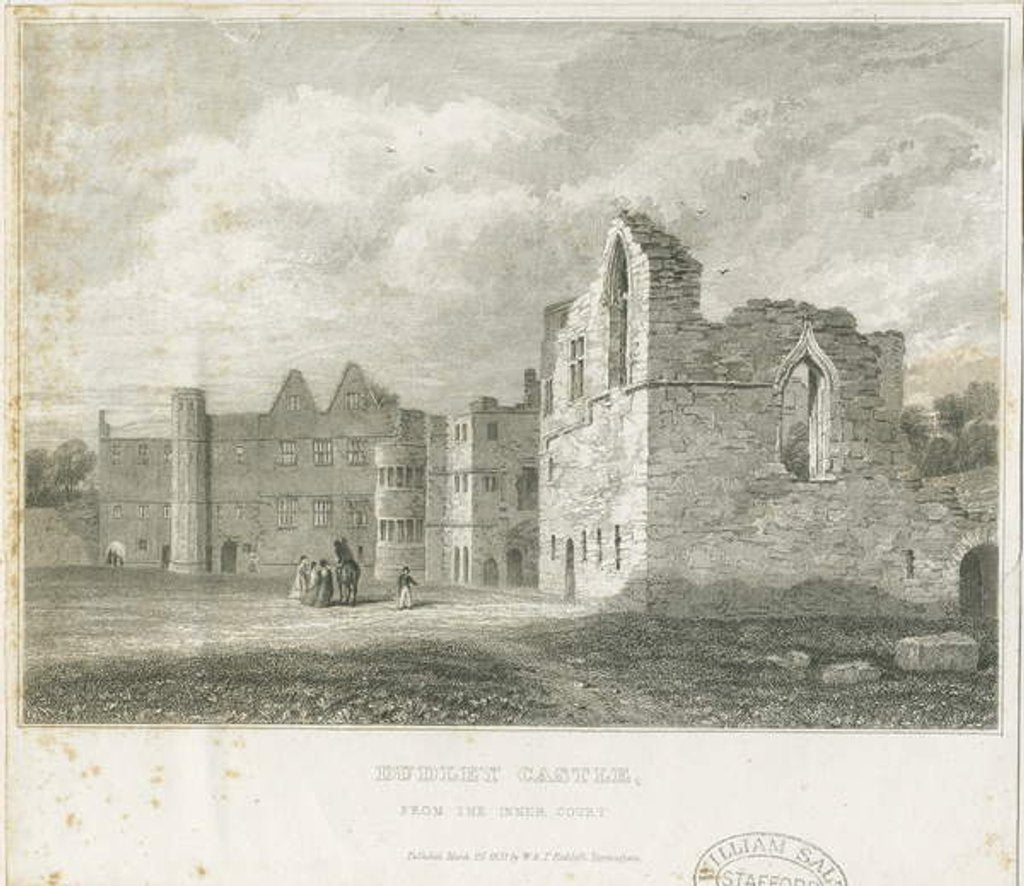 Detail of Dudley Castle - The Keep: engraving, nd [c1831] by School English