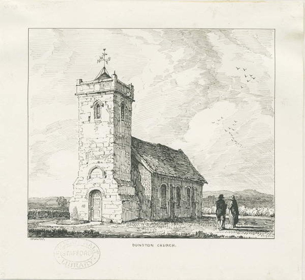 Detail of Dunston Church by Thomas Peploe Wood