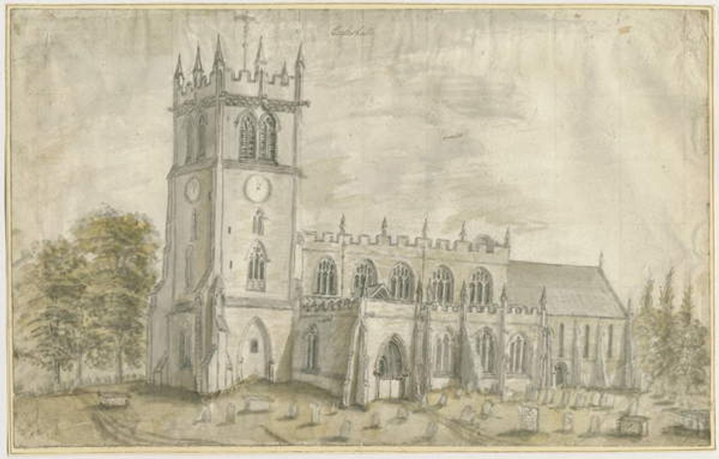 Detail of Eccleshall Church by Stebbing Shaw